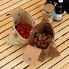 PU Leather Canvas Storage Bag Waxed Canvas Tool Waist Pack Portable Garden Picking Pouch  Hiking