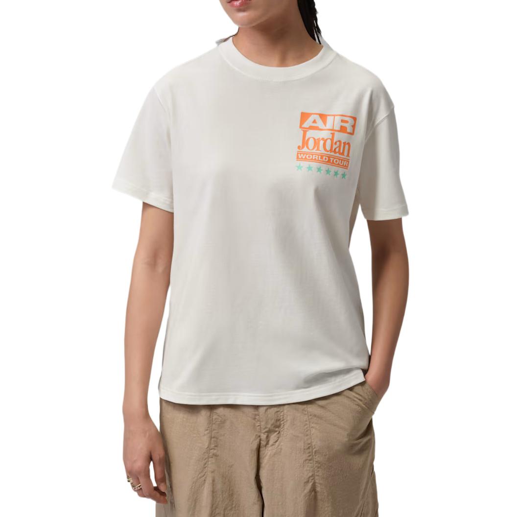 Jordan Short Sleeve Pullover Letter T-Shirt Women tops IF0831-133 XS