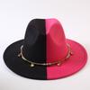 Popular European and American Classic Double-color Wide-brimmed Top Hat Men's and Women's Fashion OL Style Cowboy Hat Jazz Hat