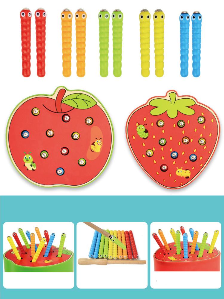 Children's Fun Early Education Puzzle Hand-eye Coordination Magnetic Insect-catching Parent-child Interactive Toys