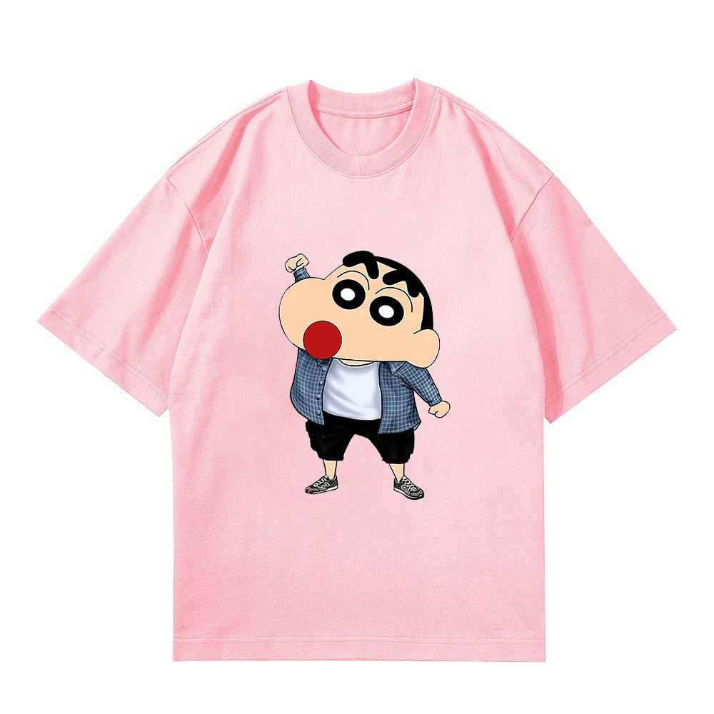 Cute 2025 Crayon Xiaoxin Women T-shirt Multi-pattern Printed Woemn Summer T-shirt Loose T-shirt Fashionable Short Sleeves Top