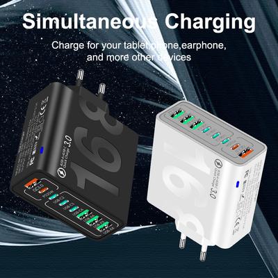 Insgesamt 65W Typ C Schnellladung 3.0 Schnelles Laden Handy-Adapter UK/EU/US/KR Stecker Für Xiaomi iPhone16 13 Samsung
