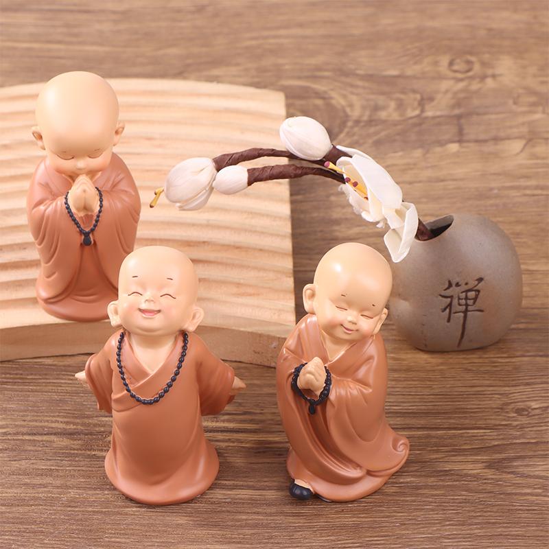 The  Ping An Little Monk Peaceful Little Monk Car Interior Decoration Buddha Zen Monastery Car Accories Str Relief M Driver S