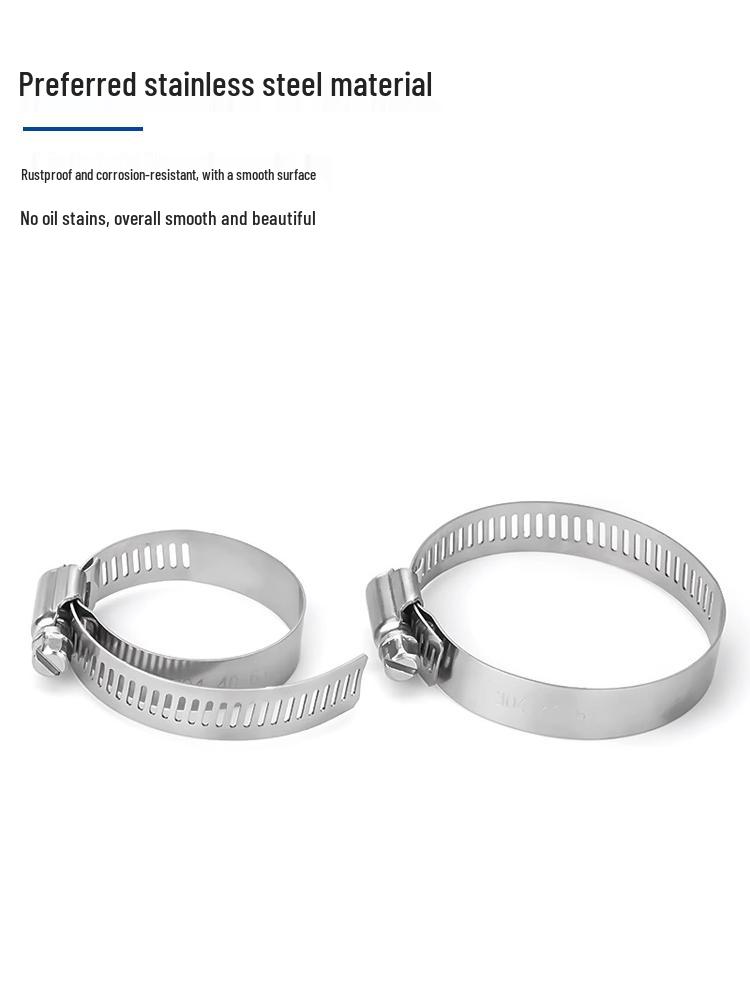 304 Stainless Steel Hose, Pipe, and Gas Clamp Ring