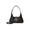 Gucci GG Marmont Black Leather Hobo Shoulder Bag For Women Daily Use