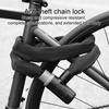 Bicycle Chain Lock with 2 Keys Long Heavy Duty Waterproof Universal MTB Road Mountain Bike Anti-Theft Security Lock Motorcycle Scooter Accessories