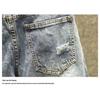 Men's Summer Light Ripped Denim Shorts - Loose Fit, Korean Style Trendy Mid-Length