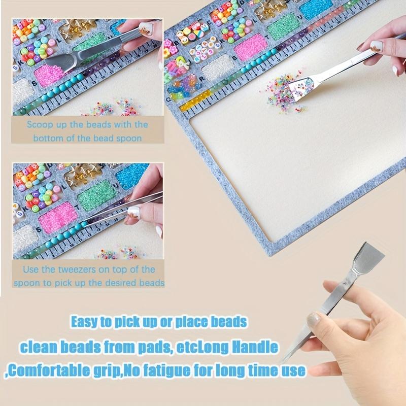 Bead Mat, Soft and Perfectly Stable, Centimeter Scale, for Jewelry Making Beading Supplies