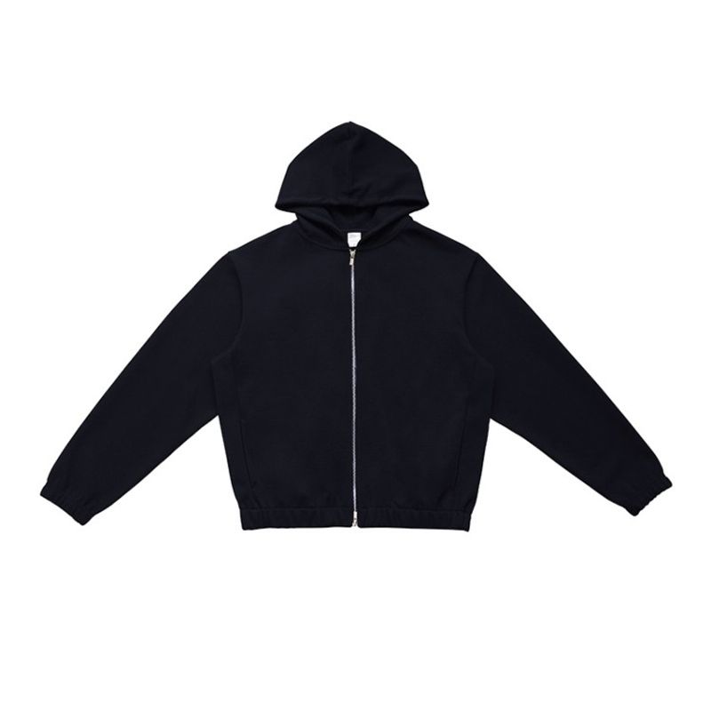 Autumn and Winter American Style 380g Heavyweight Warm Sweatshirt for Men Cleanfit Hooded Air Layer Loose Casual Cardigan Jacket