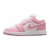 Jordan Air Jordan 1 Pink Cat Paw, Box Abrasion Resistant Low top Basketball Shoes Women's Pink Blue 553560-614(Team701--B)