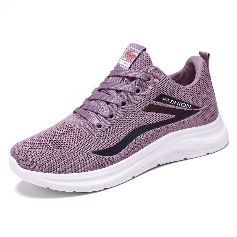 Women Fly Knit Mesh Sneakers, Breathable Versatile Casual Sports Mom Shoes