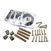 Furniture Leg Mounting Plates Thick Iron Brackets Connector Kit for Strengthening Tables Beds or Cabinets in DIY Projects
