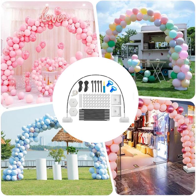 Balloon Arch Height Adjustable Party Decor Balloon Arch Frame Backdrop Holder Bracket With Stable Base For Wedding Birthday