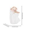 Glossy Heavenly Figurine Versatile Ceramic Angel Carved