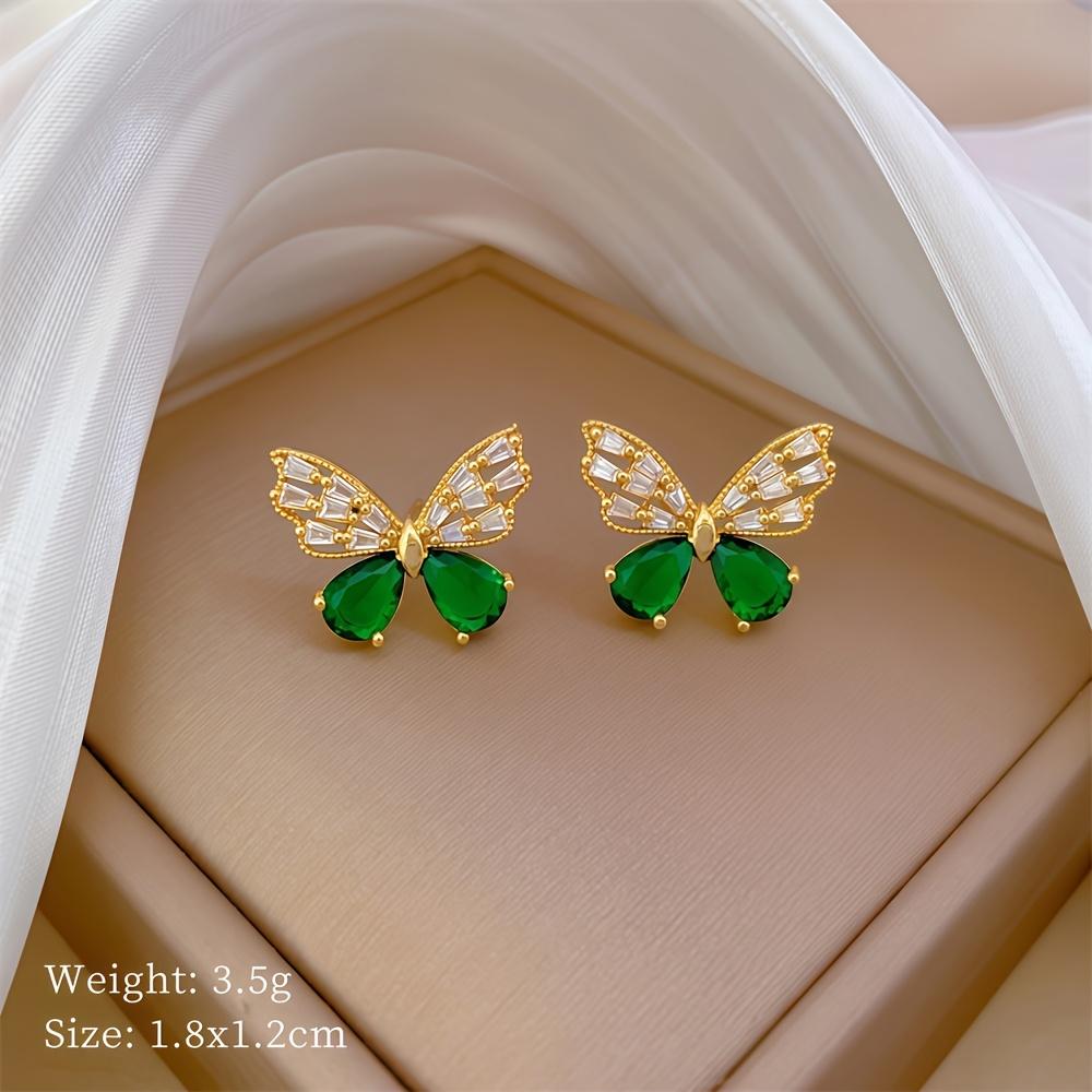 Hollow Butterfly Necklace Pendant and Earring Set, Light Luxury Style, Anti-Fade, Hypoallergenic, Micro-Inlaid, Unique Fashion Jewelry