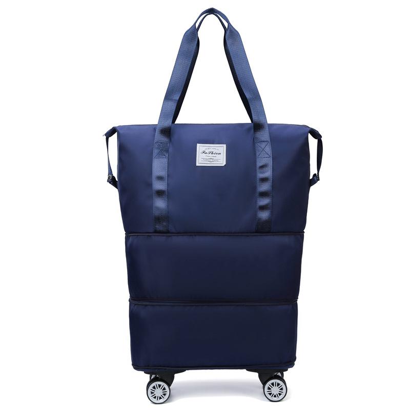 Oxford Cloth Large Capacity Travel Bag Dry Wet Separation Storage Business Travel Luggage Bag Detachable Universal Wheel