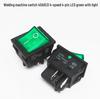 40A High-Power KCD4 Rocker Switch for Welding Machine with Light, Ship-Shaped, Four-Pin, Red/Green