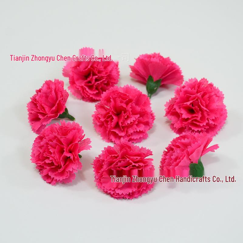 Small 5cm Carnation Flower Wreath Pendant DIY Material Pack - Festival Decoration