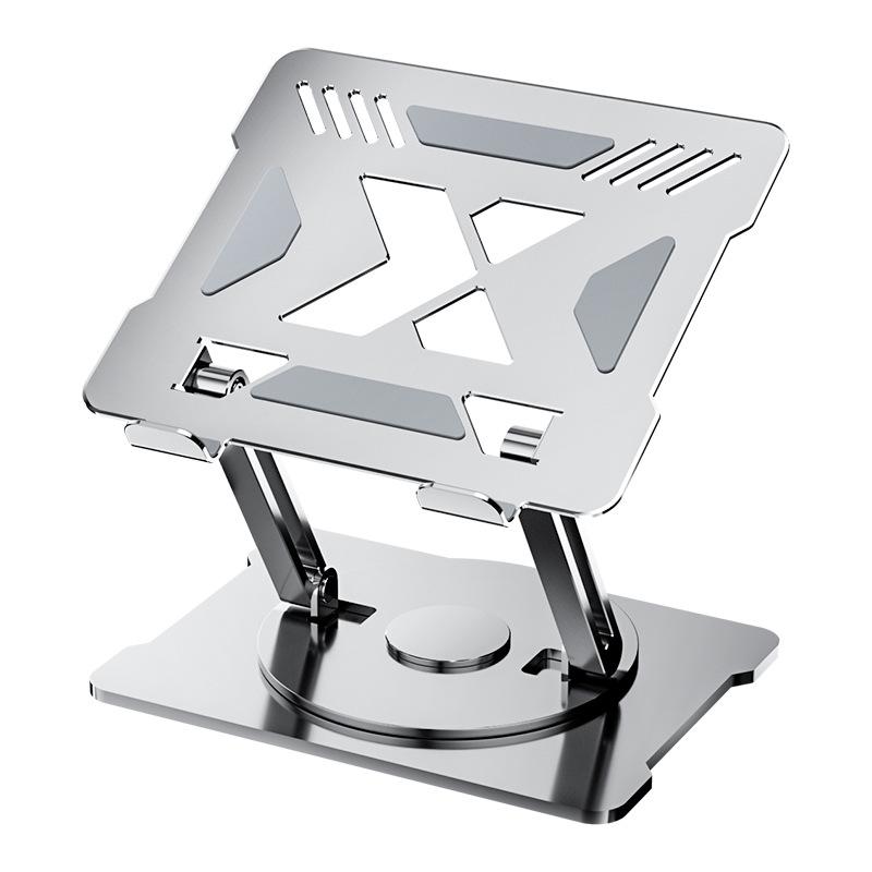 Rotatable Aluminum Laptop Stand for Apple & Huawei - Adjustable Height