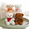 Cartoon Bear Plush Toy Soft Scarf Bear Stuffed Dolls Animal Doll Scarf Bear Soft Pillow  Kids Toys