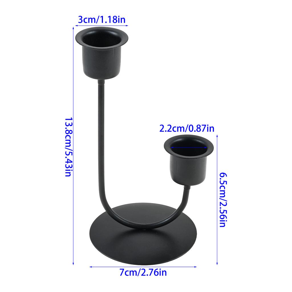 Candle Holder for Pillar Candles Stable Base Table Centerpiece Candlestick Holder for Mantel Fireplace Dining Desktop Home Decor