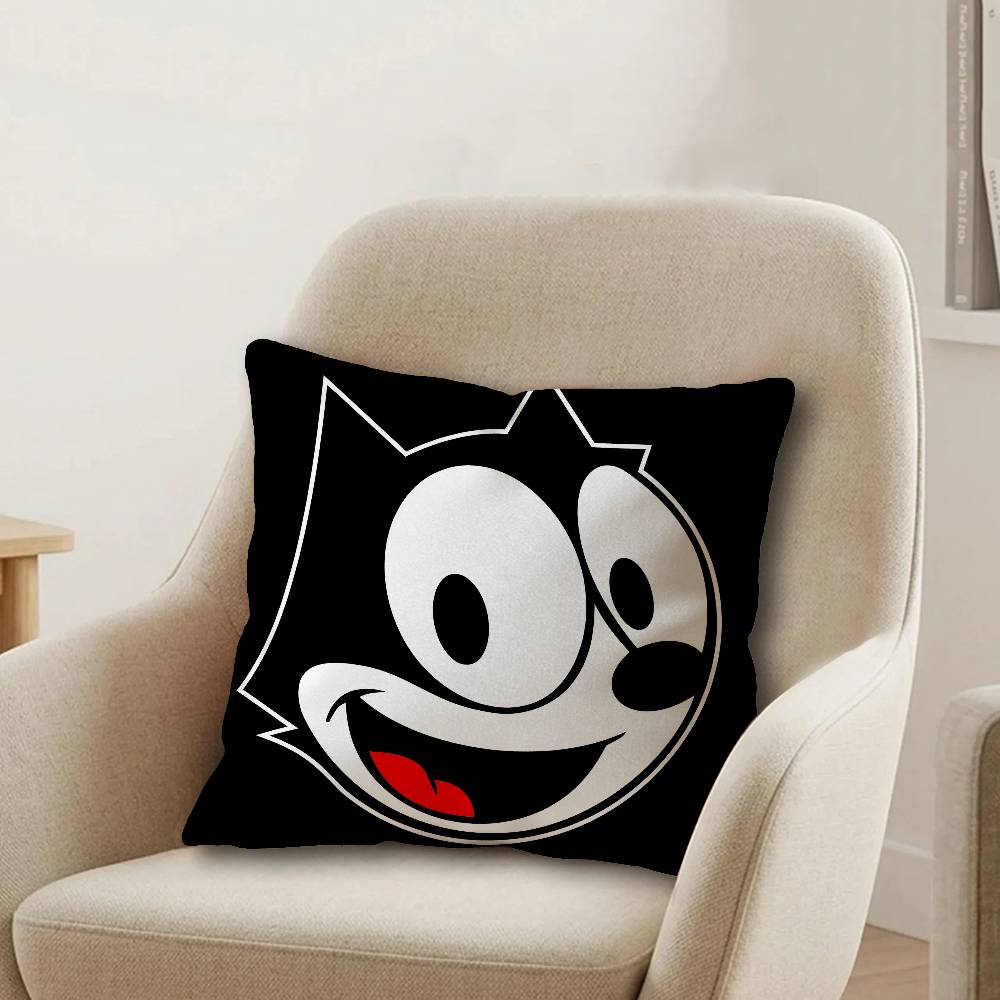 FFelix Cartoon The CCat Lucky Dragon Pillow Cover Sofa Cushion Cover Home Room Decoration Children Gift