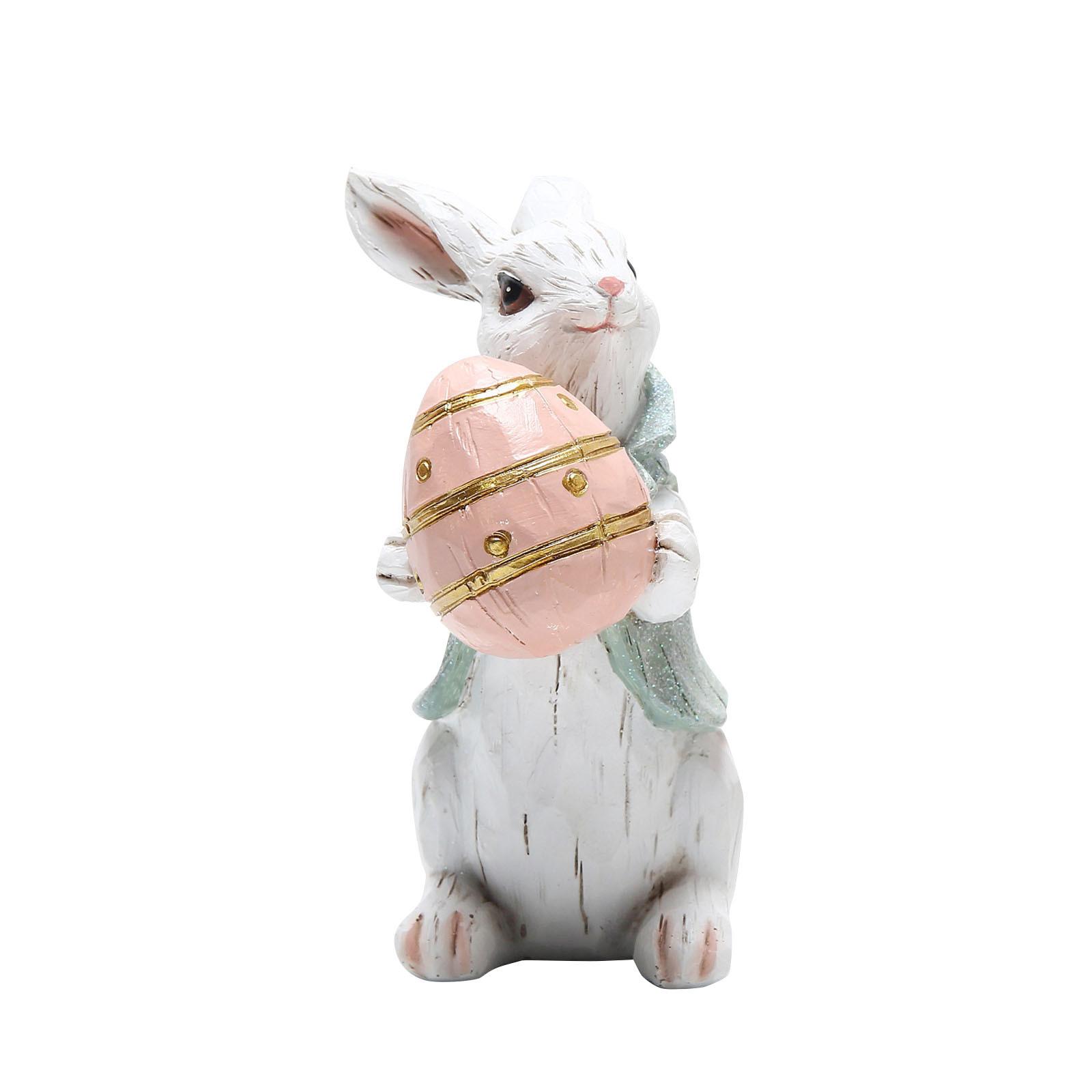 

(SU)Пасхальные украшения с кроликами. Весенний домашний декор. Статуэтки кроликов.