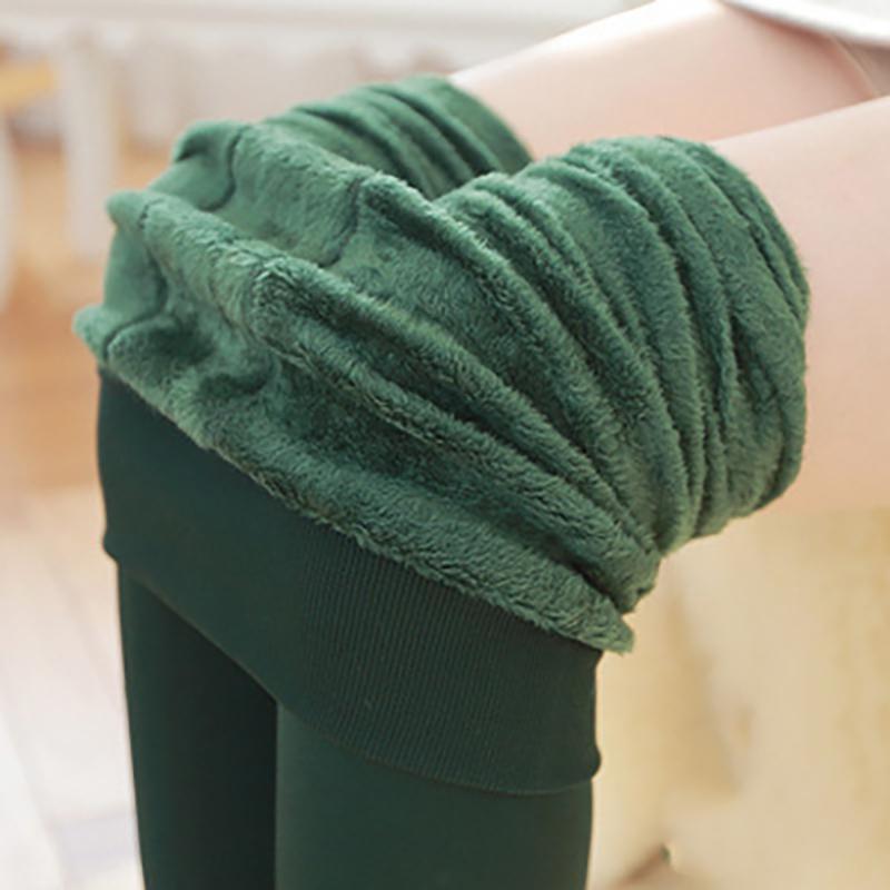 Pantaloni groși de toamnă și iarnă, colanți de pluș, talie înaltă pentru femei, mărime plus, catifea perlată, încălzitor pentru picioare, pantaloni all-in-one