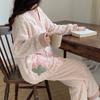 Coral Velvet Pyjama Lady Herbst Winter Extra dicker Samt Lovely Strawberry Rabbit Flanell Homewear Set