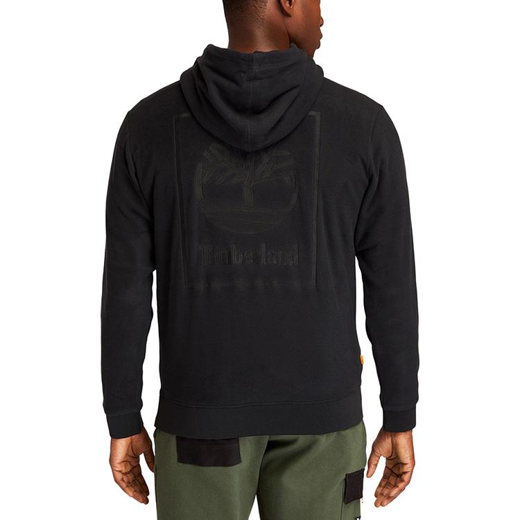 Timberland Fleece Lined Hooded Sweatshirt Men Sweatshirts Black A22GC-001