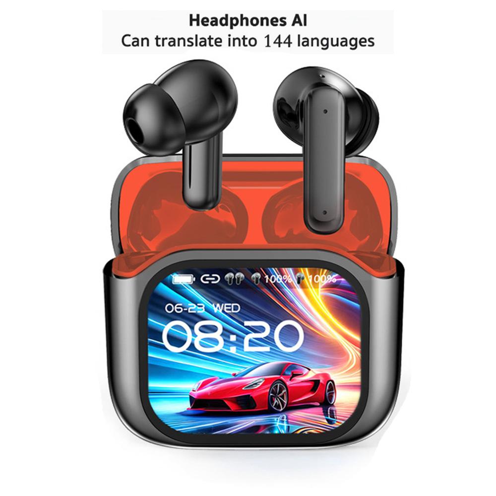 

New AI Translator Headphones New Bluetooth Wireless Headphones Translation Earphones 300mAH Rating Long Battery Life чорний