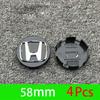 4Pcs Car Emblem Wheel Center Hub Cap Accessories For Honda Civic FIT Accord Prelude CRV 5th City CRZ CRX Jazz HRV Pilot Odyssey EFTXY1