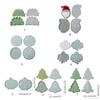 Christmas Theme Quicksand Silicone Molds Epoxy Resin Casting Mold DIY Craft Keychain Pendant Mold Handmade Jewelry Tool
