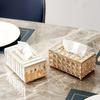 1pc Luxurious Tissue Box Desktop Tissue Holder Tissue  Box For Bathroom Living Room Bedroom Vanity Countertop  Decor Bathro