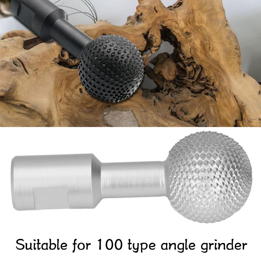 Spherical Wood Carving Burr Wear Resistant 10mm Woodworking   File for 100 Angle Grinder