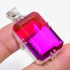 Bi-Color Tourmaline Gemstone 925 Sterling Silver Jewelry Pendant 1.81" KJ-81