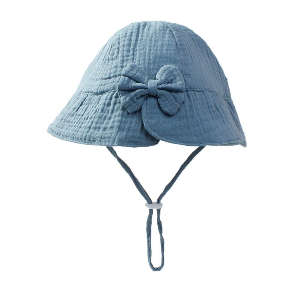 Cute Bowknot Baby Fisherman Hat Adjustable Bucket Cap New Princess Hat  Spring Summer