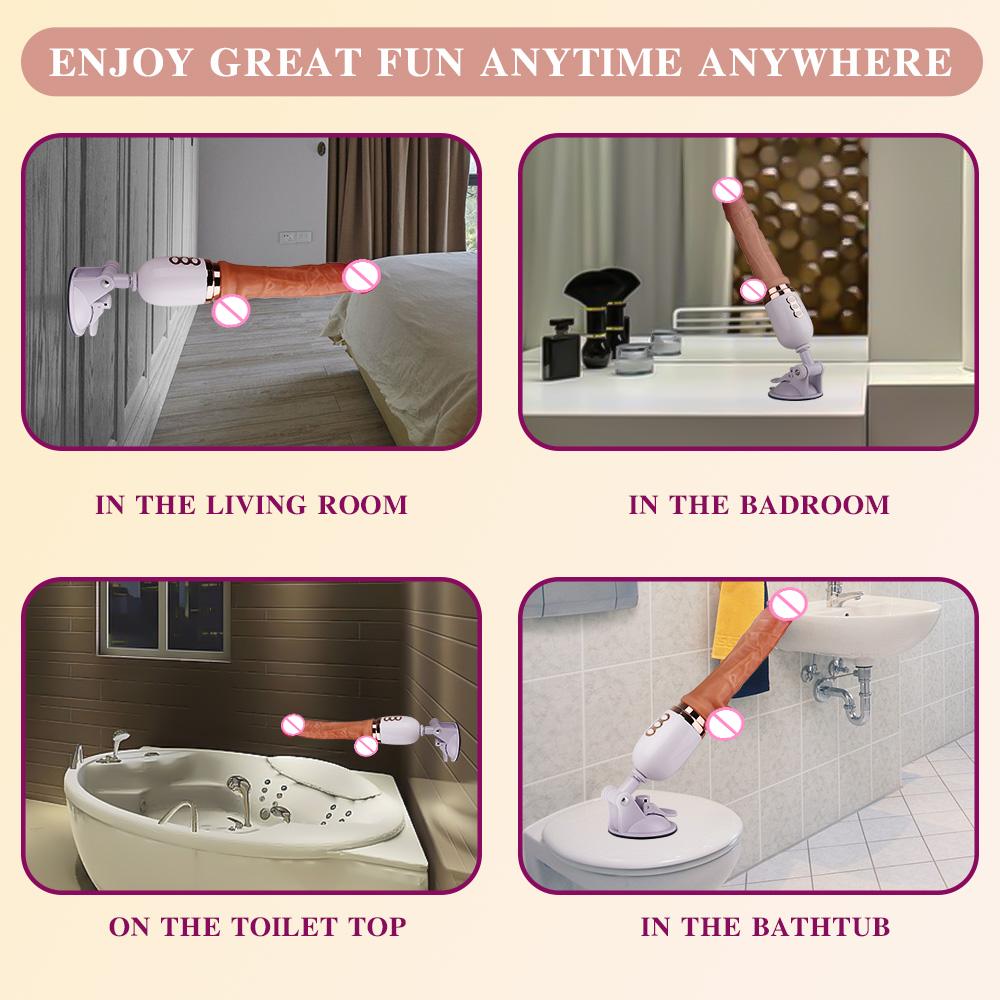 Adult Toy for Women Thrusting Dildo Telescopic Vibrator Sex Machine G Spot Vagina Stimulation Vagina Massager Sex Toy for Women