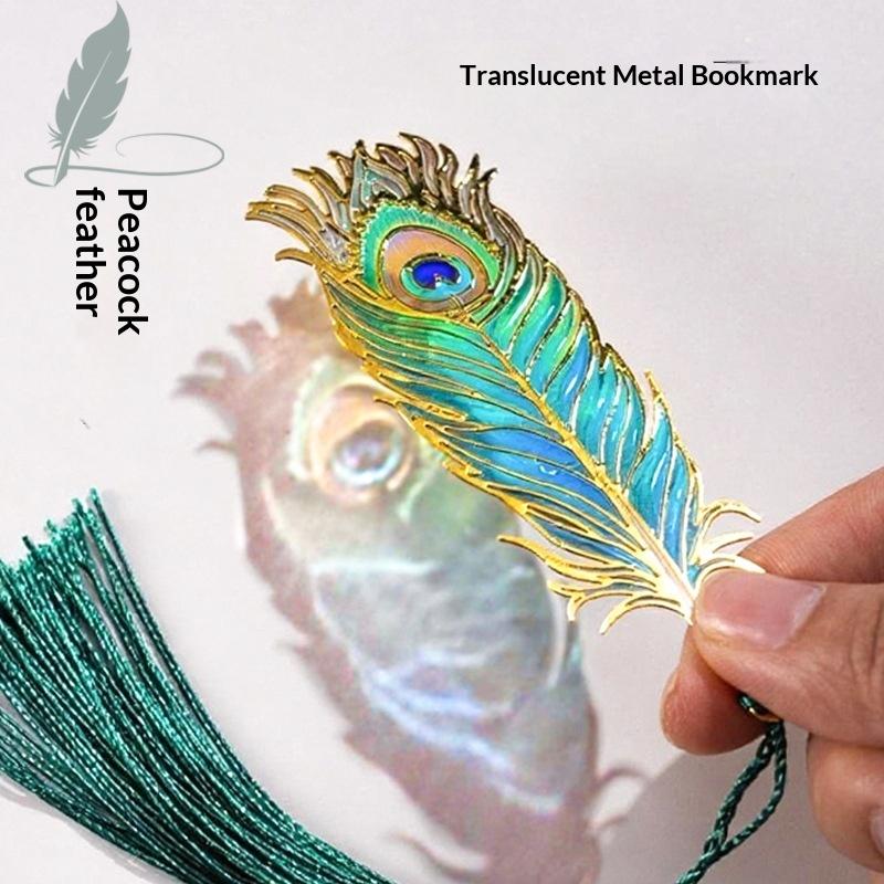 Retro Feather Metal Bookmark Book Accessories Marque Page Bookmark Separador Cute Stationery Marcapaginas Bookmarks