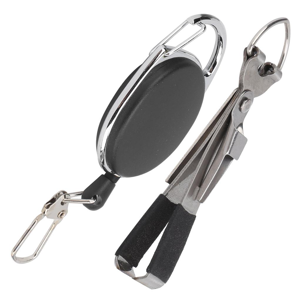 Instrument 3 în 1 din oțel inoxidabil și ABS pentru pescuit cu noduri rapide pentru tuns, cu breloc