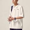 Li Ning Logo Print Casual Short Sleeve Polo Shirt Men Tops White APLT137-2