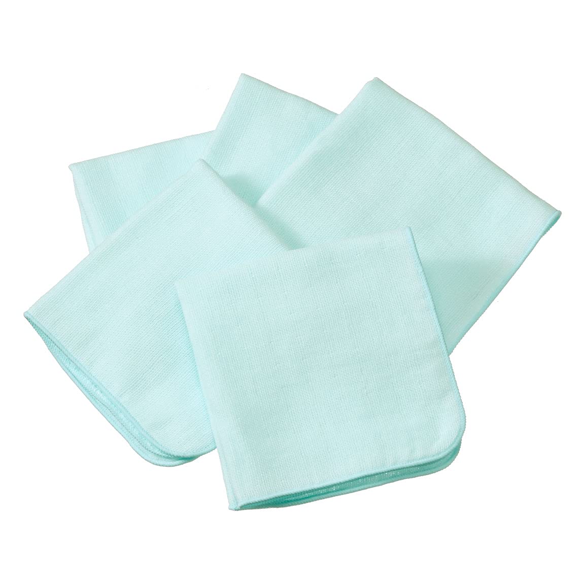 

Set of 5 gauze made in Senshu towels 23 x 23 light blue handkerchiefs, Japan, (approx. cm),