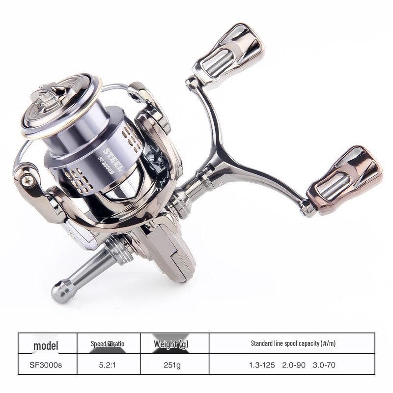 HAUT TON Metal Master 3000 Spinning Fishing Reel 3000