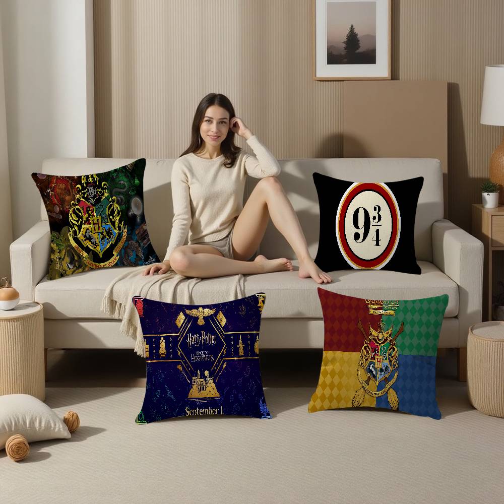 Movie Harrys P-Potter Personalized Pillow Dust Cover Bedroom Kids Party Decoration Pillowcase Birthday Children Gift