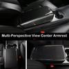 Carbon Fiber Interior Armrest Storage Box Cover Trim For 2017- Tesla Model 3