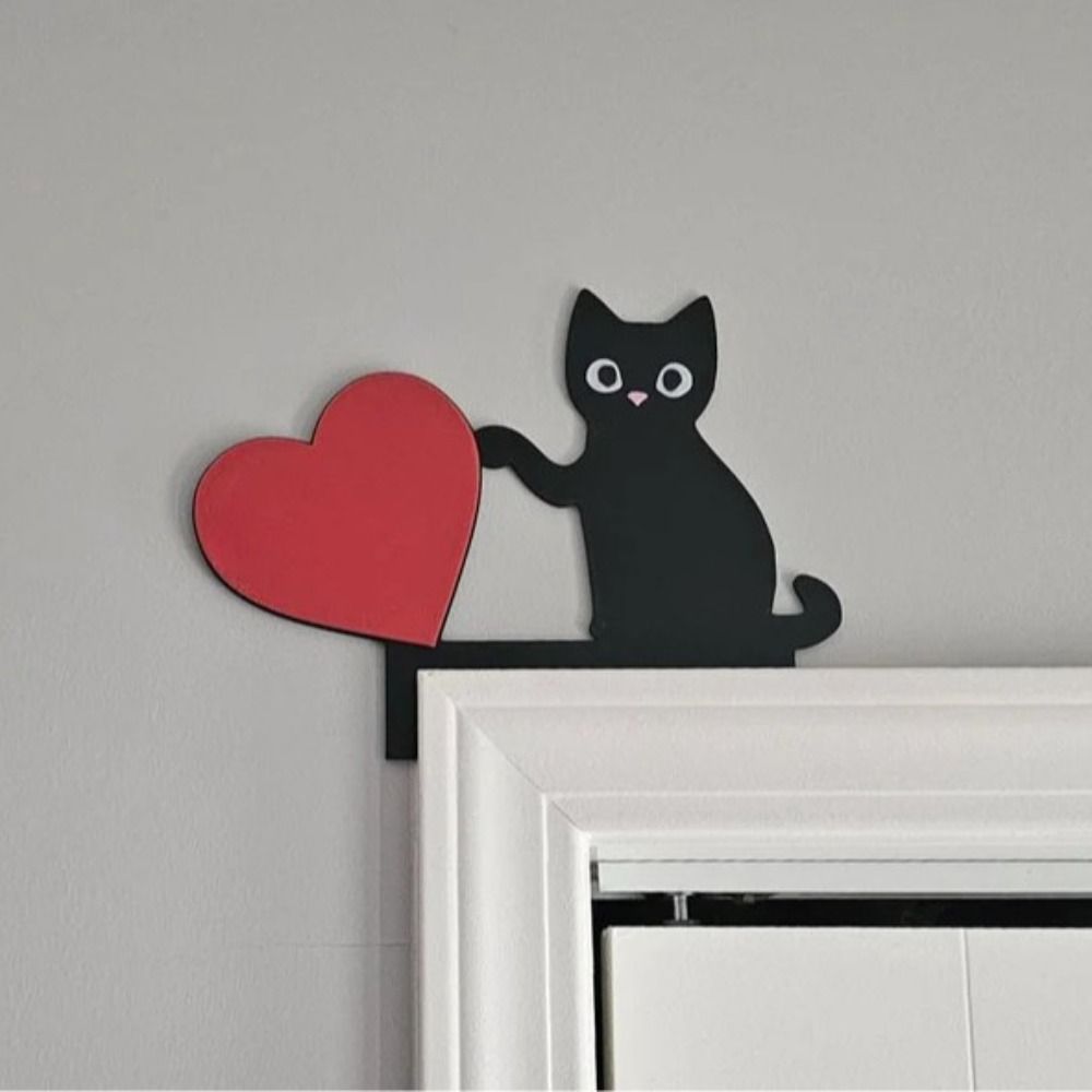 Animal pendants Cat Door Corner Decoration Love Heart Cat Door Corner Decoration