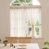 Kurzer Vorhang Quaste Spitze Transparenter Vorhang für Arbeitszimmer Küche Wohnzimmer Schlafraum Schlafzimmer Sichtschutz Fensterdekoration Heimdekoration