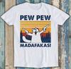 Pew Pew Madafakas Design Katze Zeichnung Meme Lustiges Geschenk T-Shirt M1440