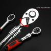 12pcs Socket Ratchet Handle Wrench Set 1/4 3/8 1/2 Spanner Kit With Extension Rod and 10 Common Sockets Car Repair Hand Tools