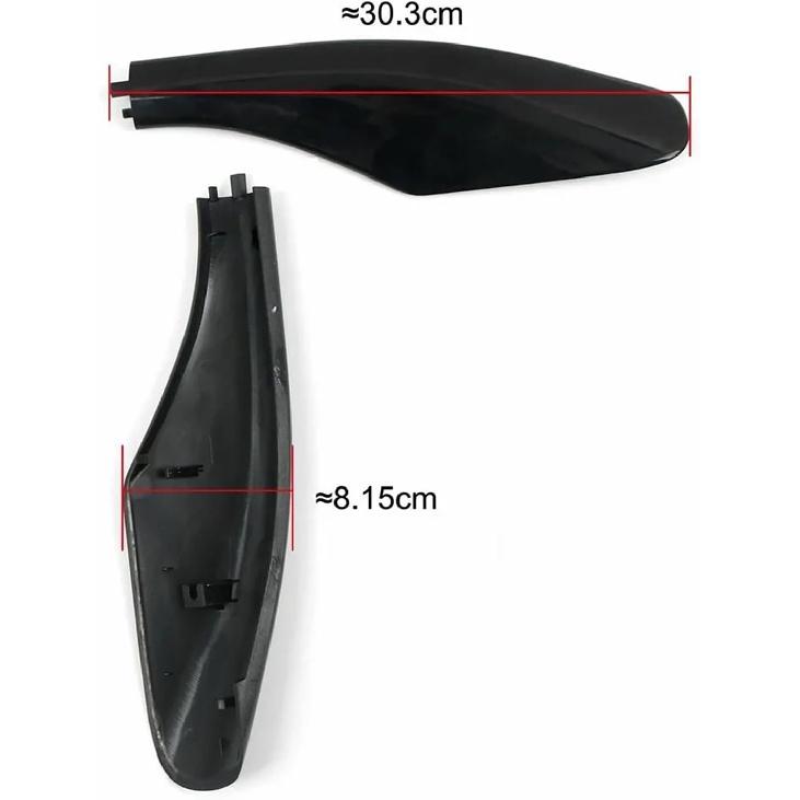 Compatible with Toyota Land Cruiser Prado J90 1996-2002 Black Exterior Roof Rack Rail End Cover Shell Cap Replacement 4PCS